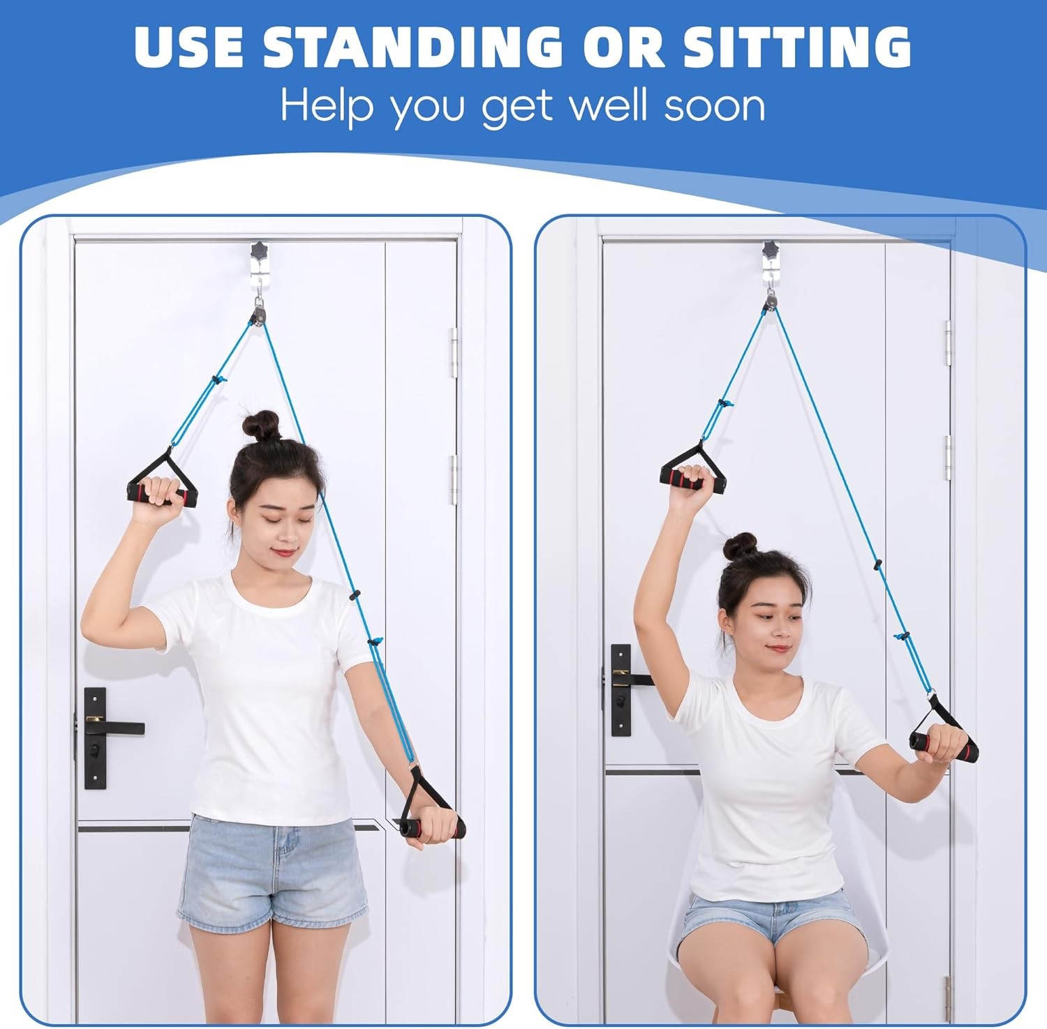 Shoulder Pulley for Physical Therapy – Shoulder Exercise Pulley With Fixe