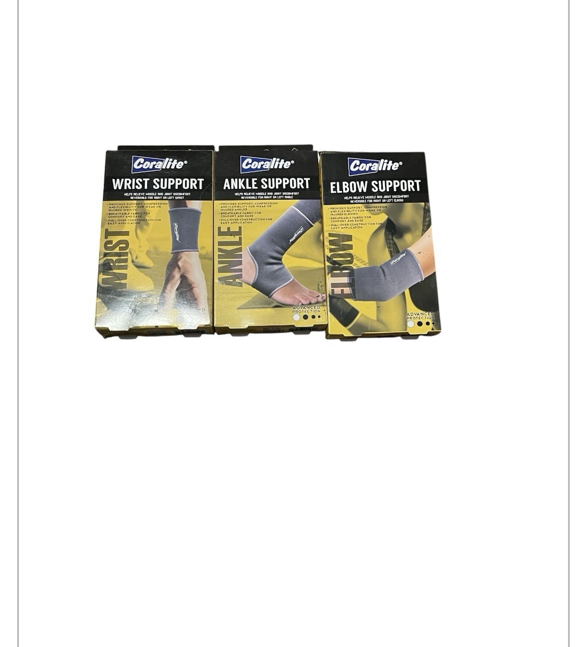 Lot Of 3 Compression Support From Coralite