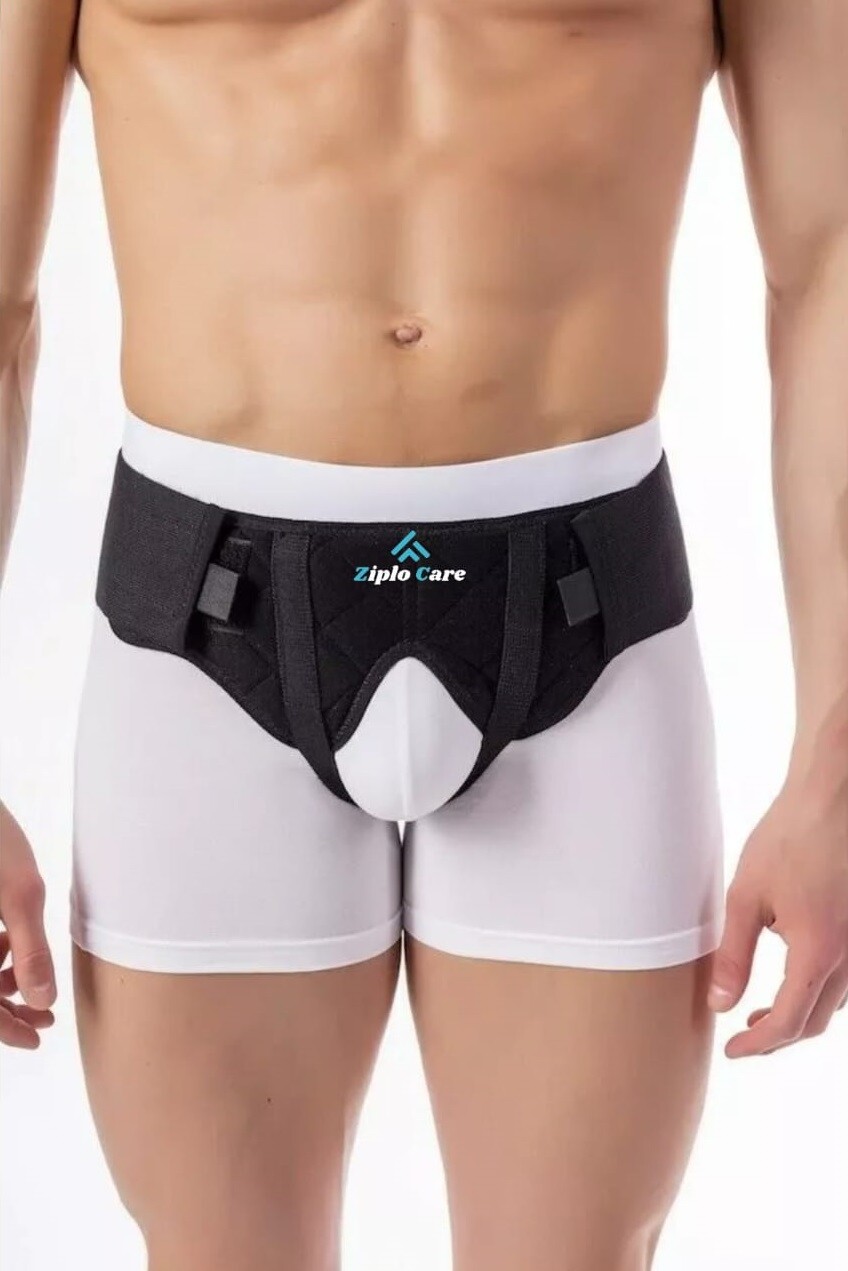 Double Inguinal Hernia Pain Relief With Two Removable Compression Pads