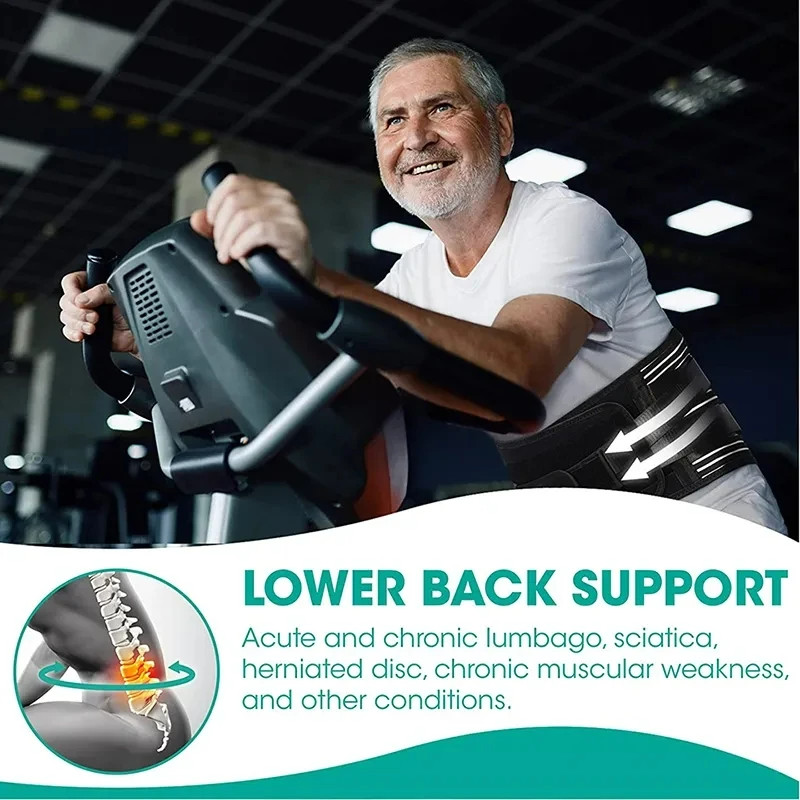Adjustable Lumbar Support Belt for Lower Back Relief Waist Brace for Men & Women