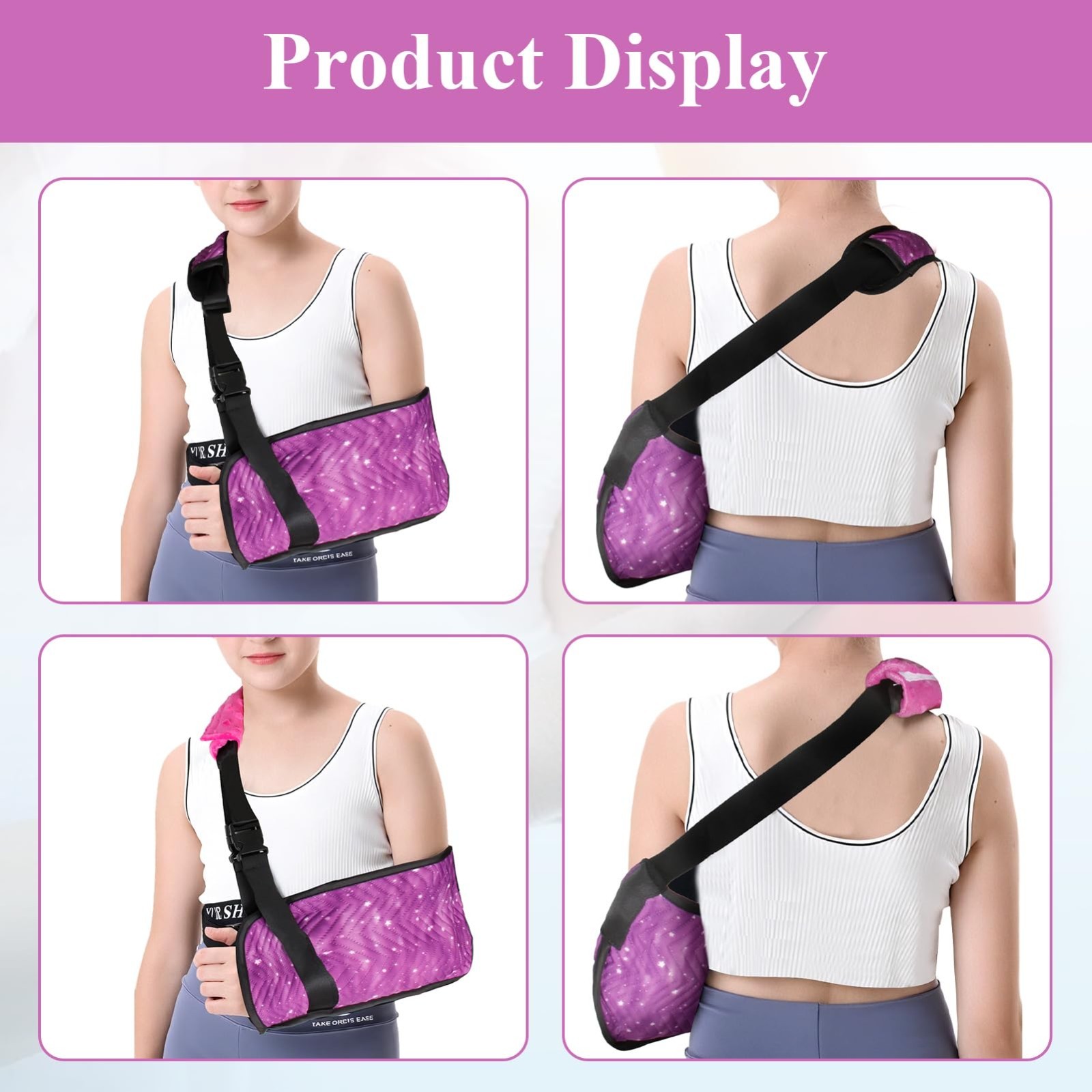Yxmeiguo Kids Arm Sling for Shoulder Immobilizer Injury with Strap Cushions, Cut
