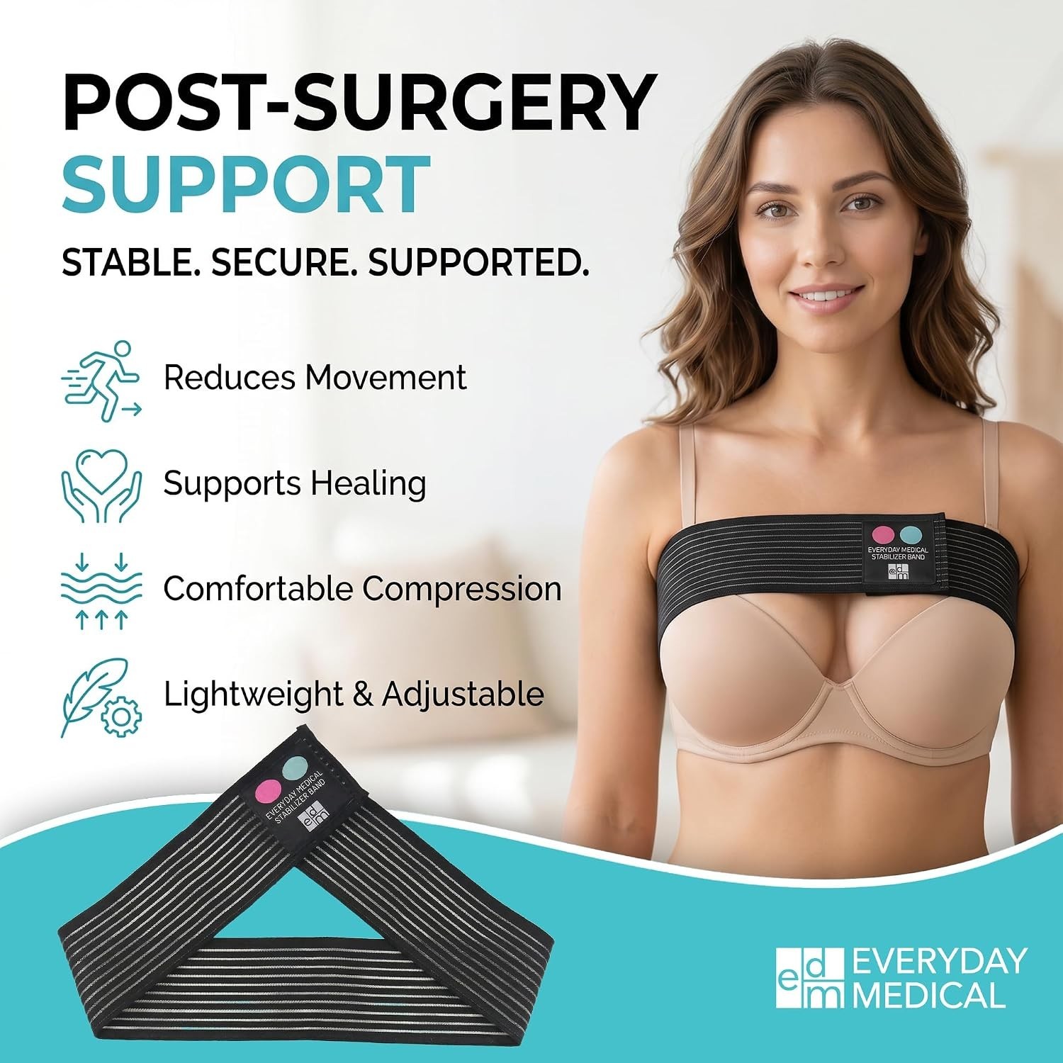 Breast Implant Stabilizer Band I Post Surgery Breast Augmentation and Reducti…