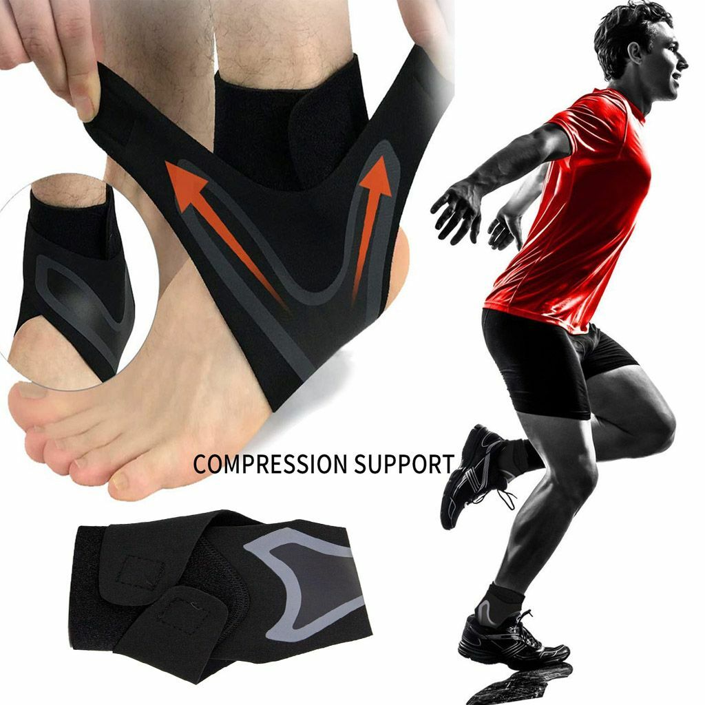 New Adjustable Sports Elastic Ankle Brace Support Basketball Protector Foot Wrap