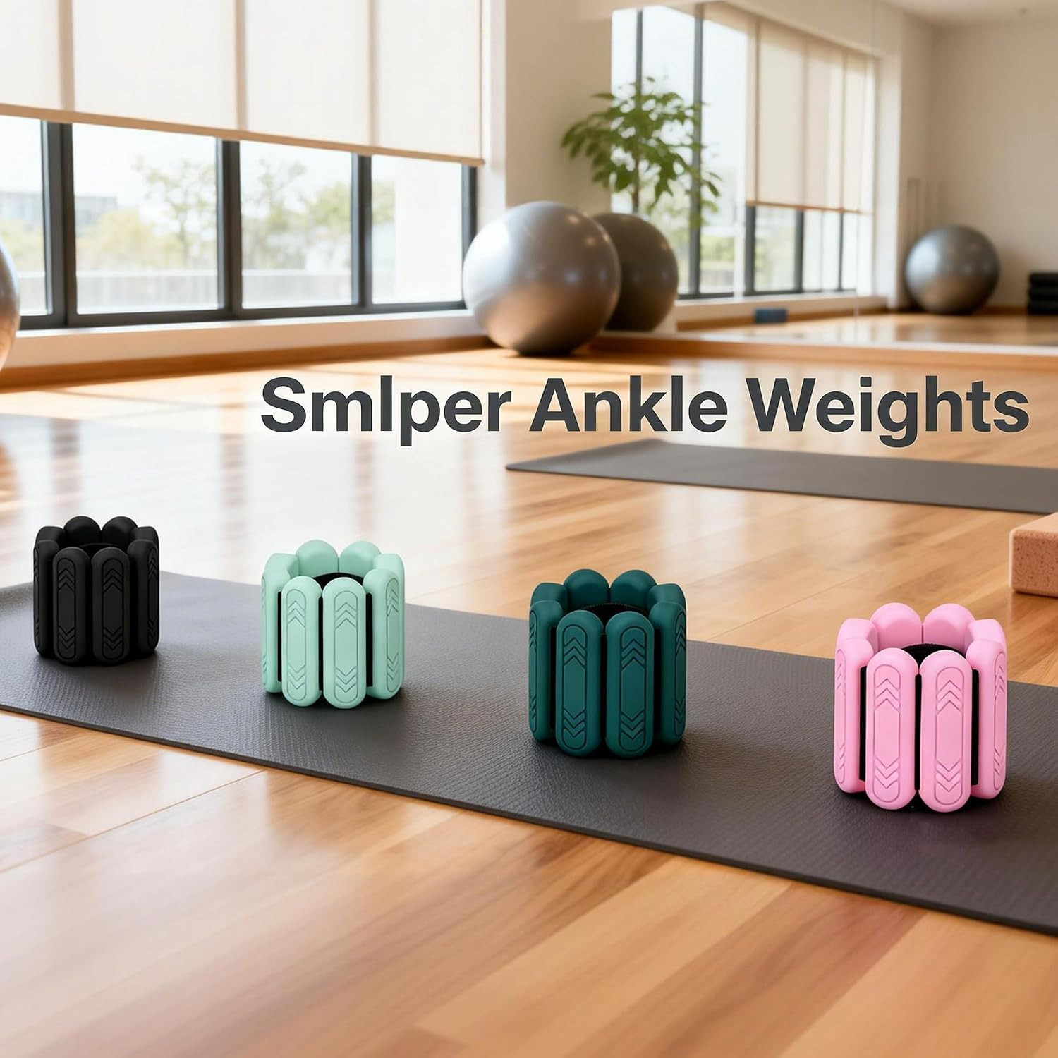 Wrist & Ankle Weights for Women Men, 1lb/2lb/4lb Set of 2 – Adjustable Wearab…