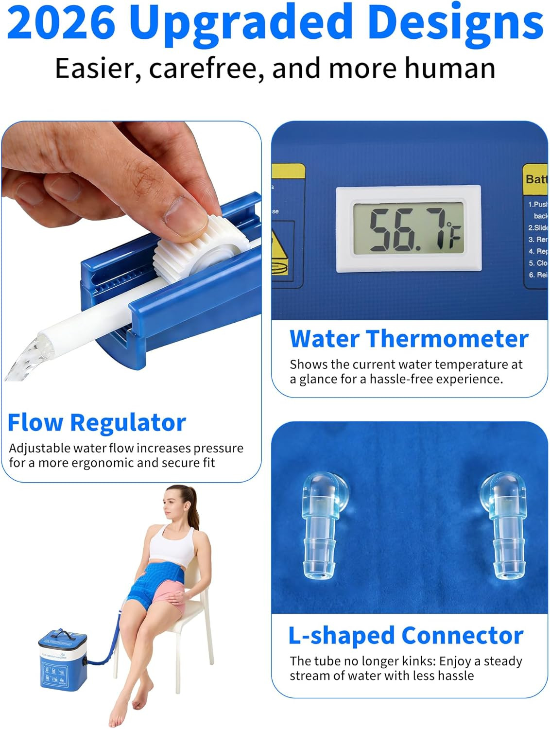 Cold Therapy Machine for Hip Pain Relief with Pressure Regulator