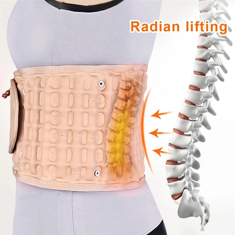 Decompression Brace Lumbar Belt Spinal Support Back Extender Belt Traction Tool