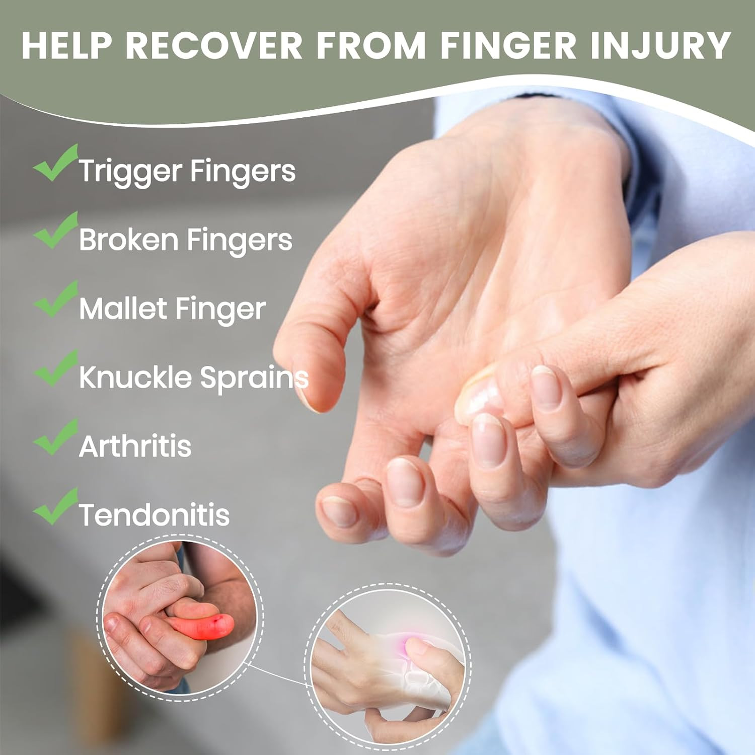 Pinky Finger Splint, One Size | Trigger Finger Support, Little Finger Brace, Wri