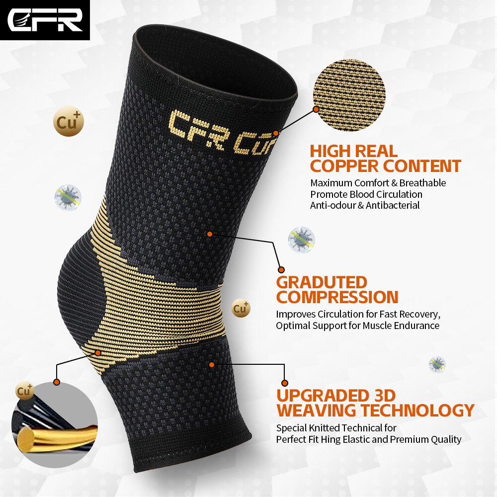Compression Ankle Support Brace Sleeve Socks Foot Pain Relief Elastic Foot Pain