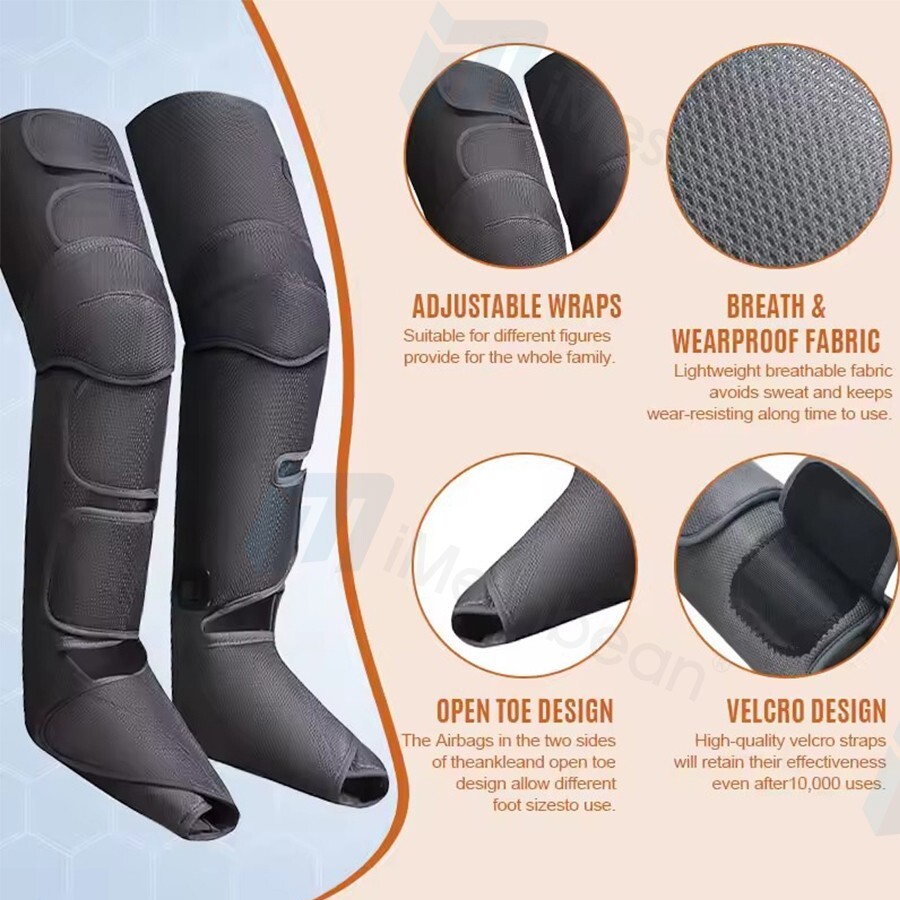 Shiatsu Electric Foot Calf Massager Massage Machine Ankle Leg Kneading Heating