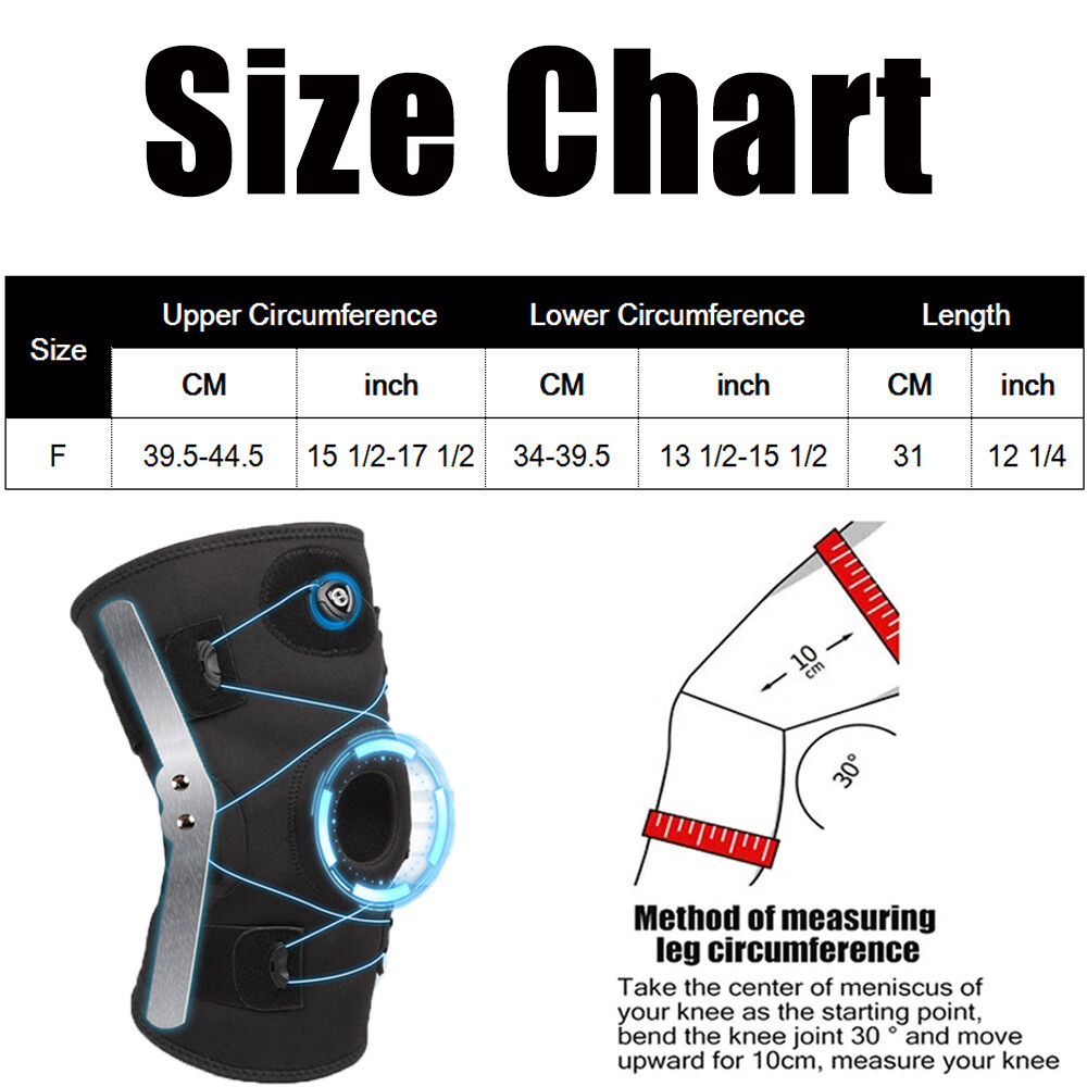 Orthopedic Hinged Knee Brace Support Patella Compression Sleeve Stabilizer Wrap
