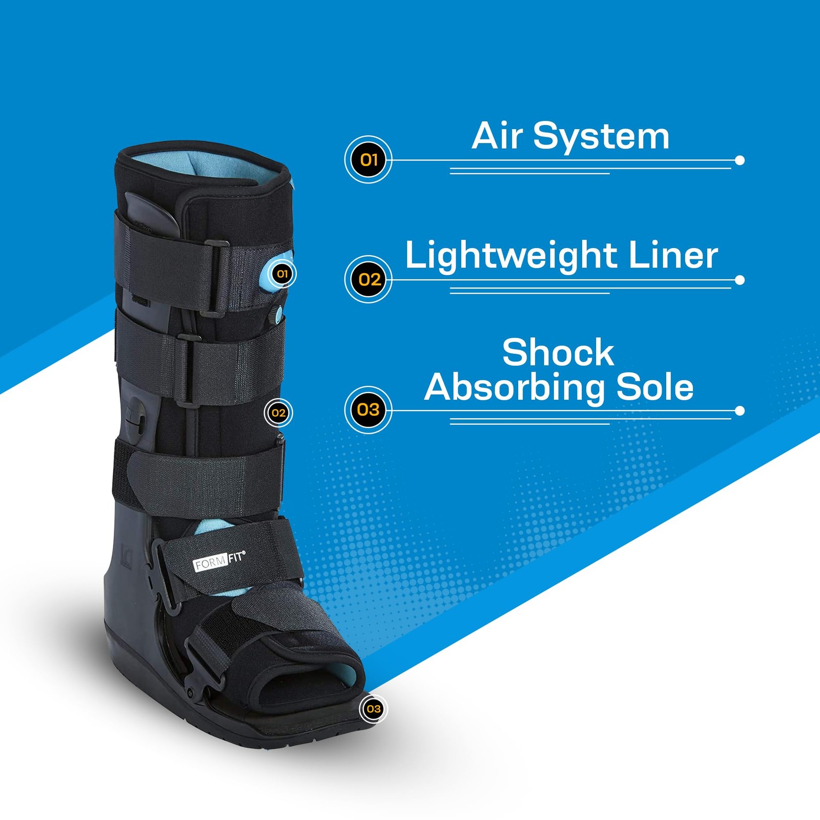 Formfit Walker Boot with Air Medical Grade Low Top X-Large Foot & Ankle Injuries