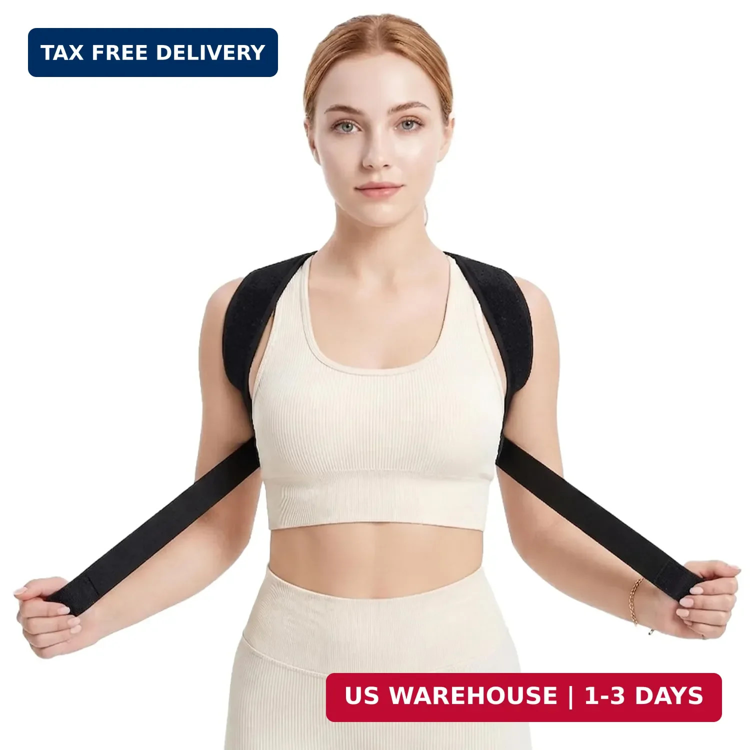 Lukvcoe Upper Back Brace Posture Corrector for Women and Men, Adjustable Upper &
