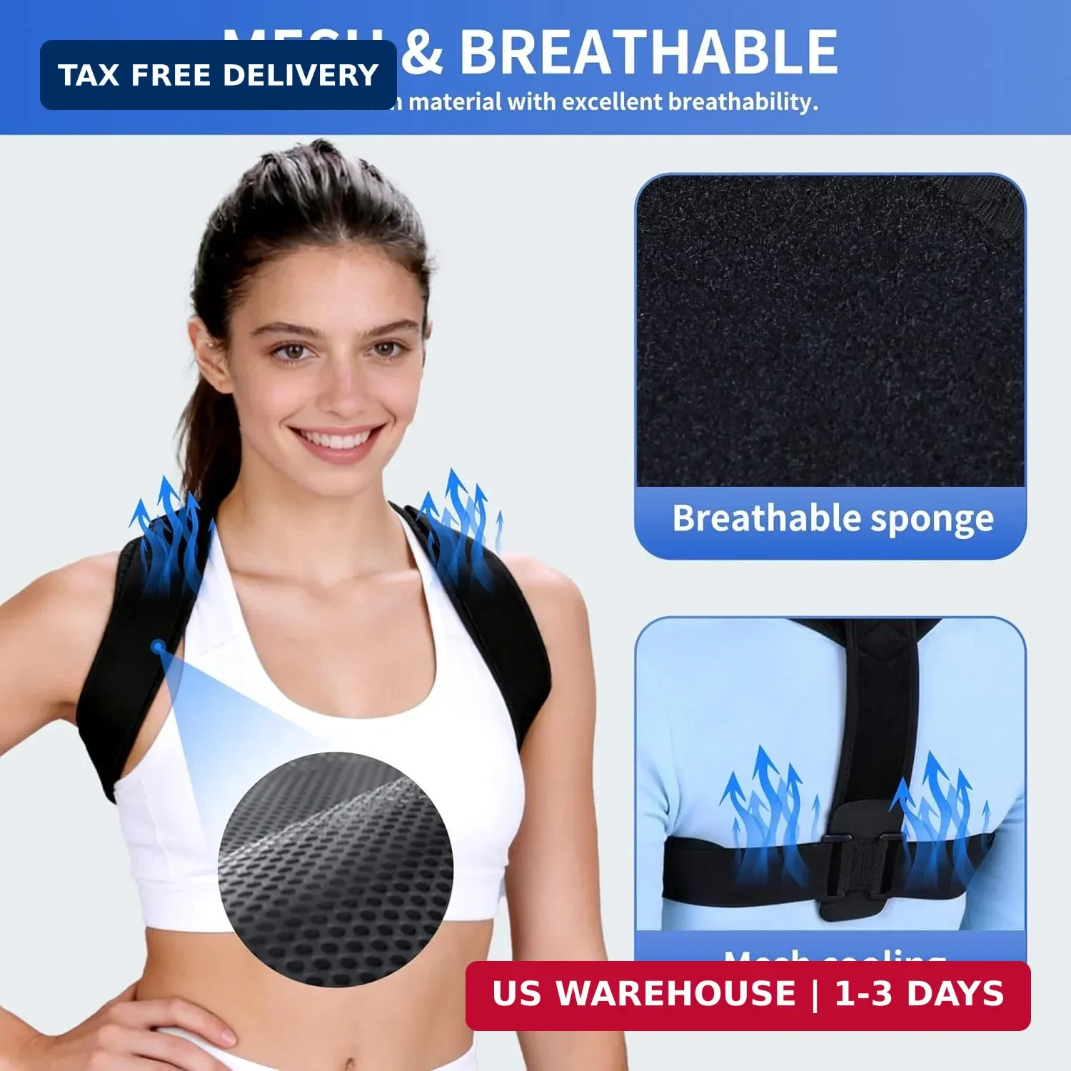 Lukvcoe Upper Back Brace Posture Corrector for Women and Men, Adjustable Upper &