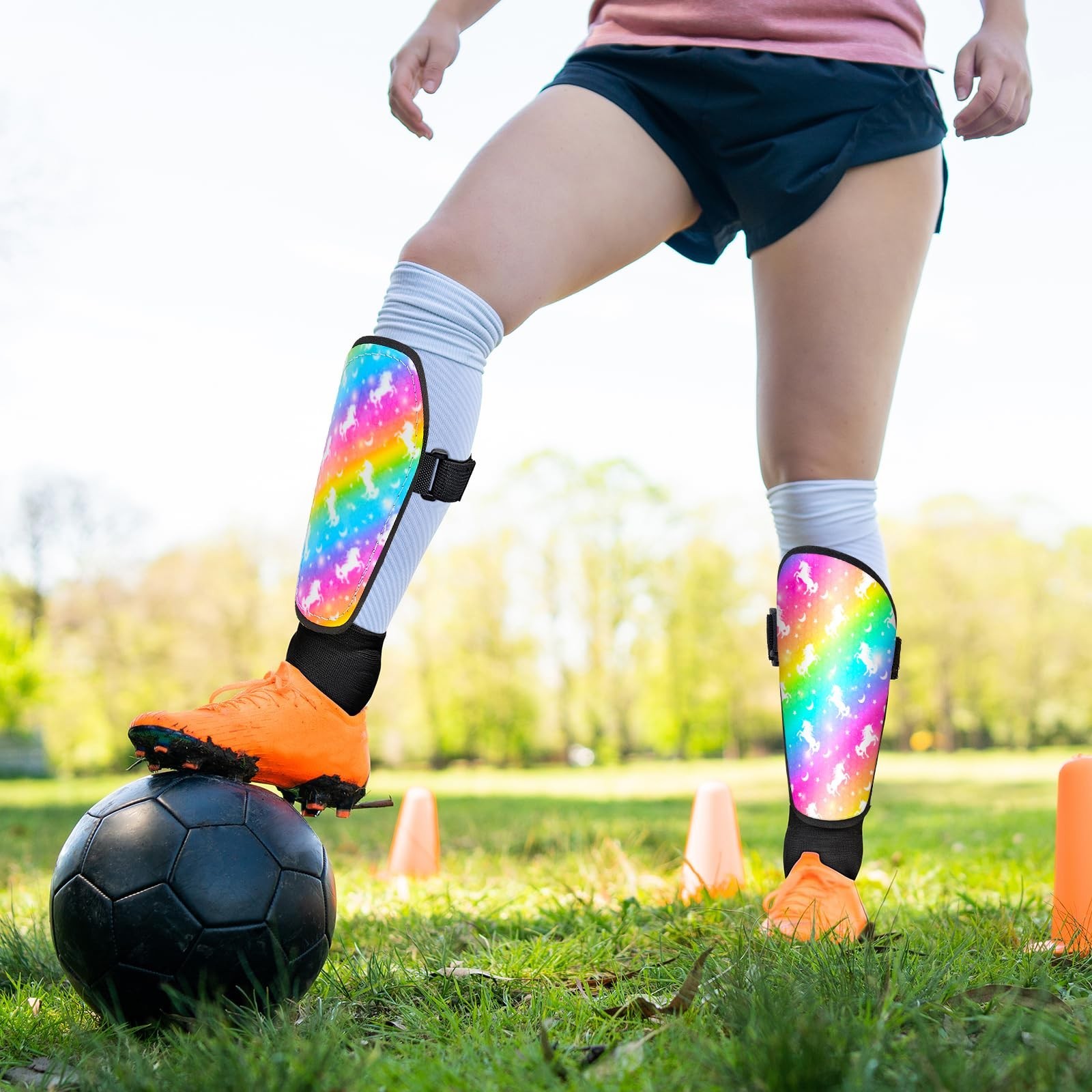 Soccer Shin Guards Kids Girls Youth, Shin Pads Protection Girls Shin Guards S…