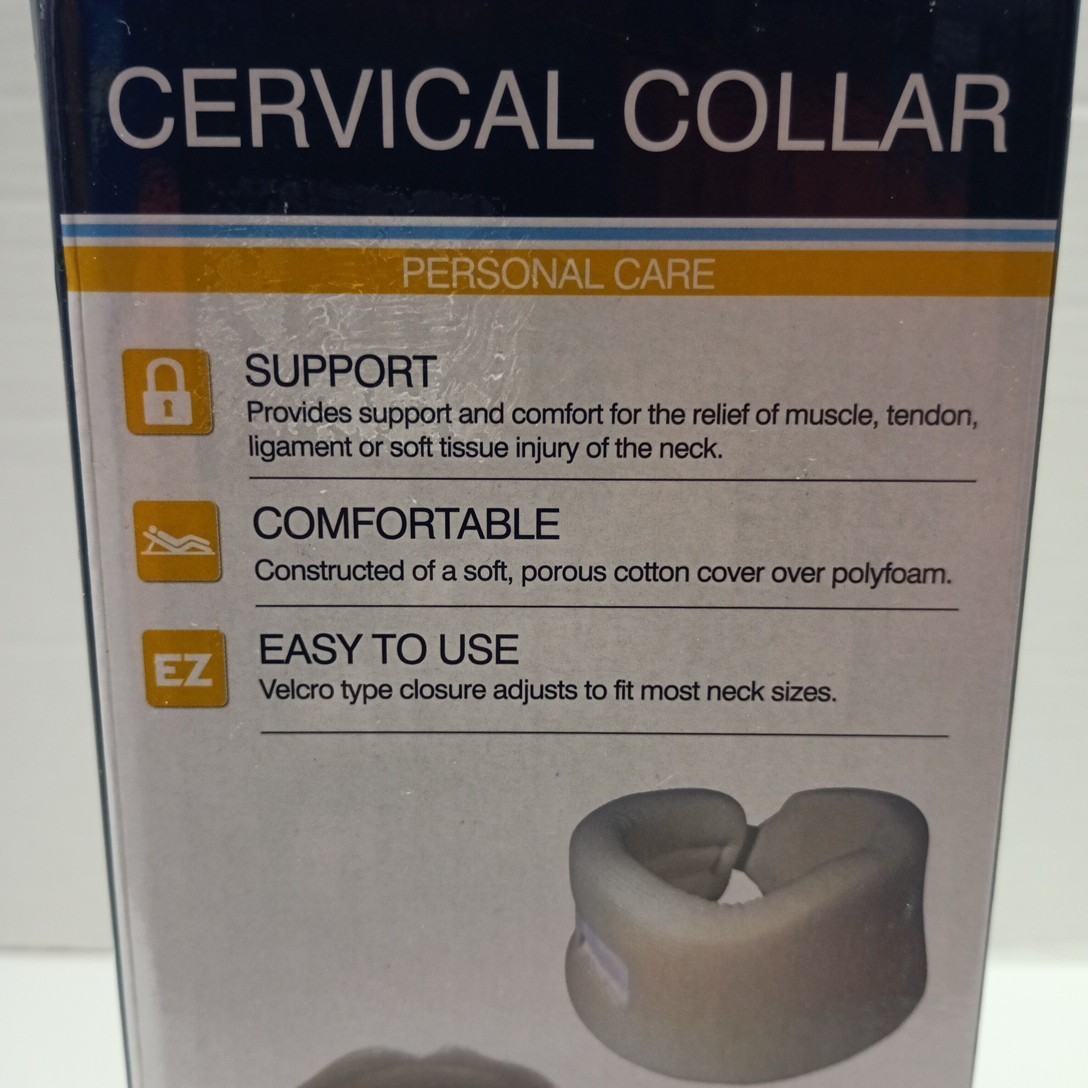 Drive Medical Cervical Collar White Support Comfortable New One Size Fits Most