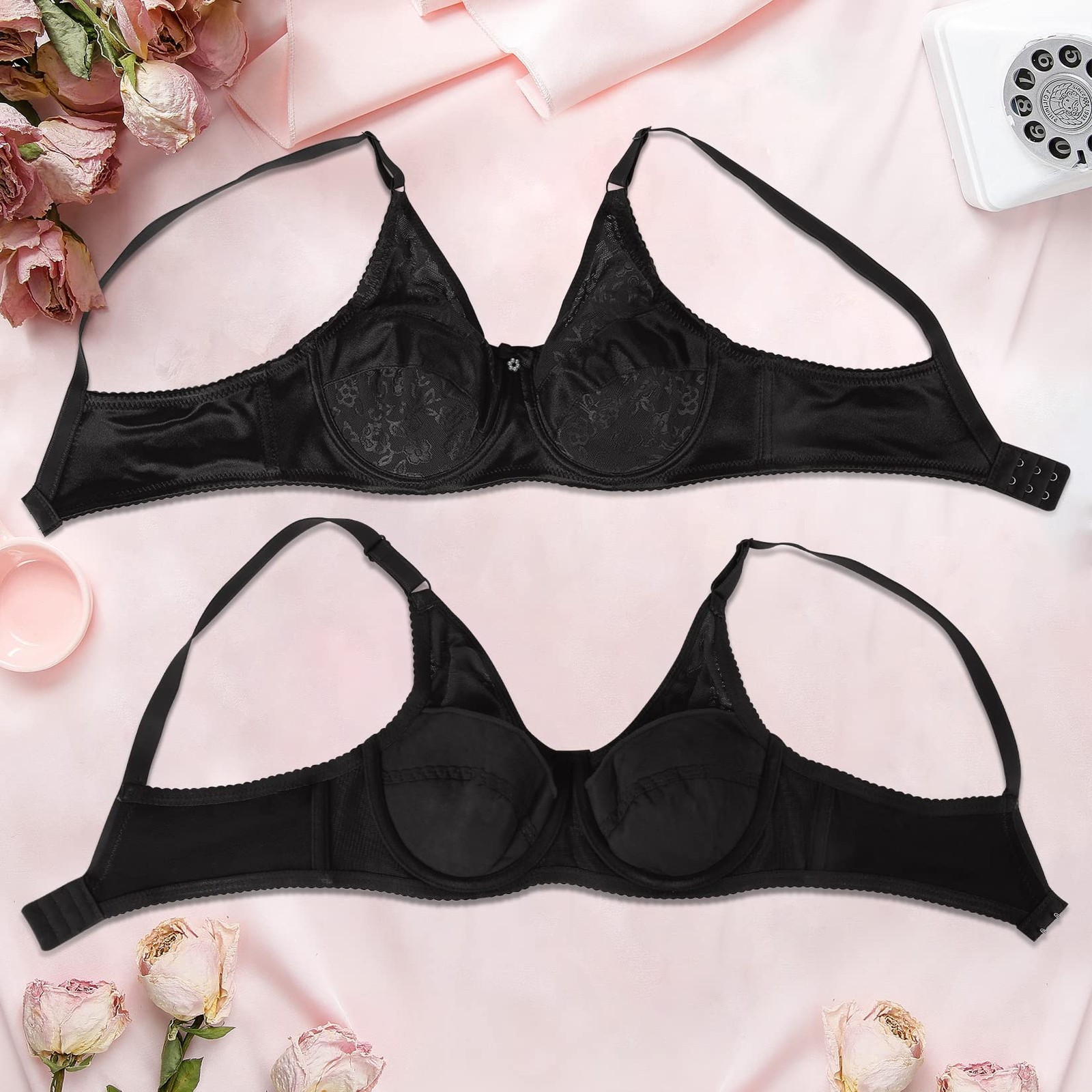 IVITA Mastectomy Bra Post Surgery Pocket Bra for Silicone Breast Forms Fake B…