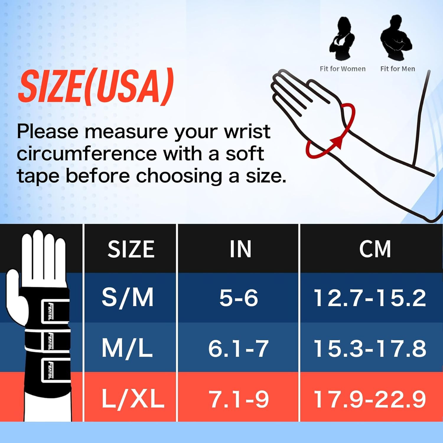 FEATOL Carpal Tunnel Wrist Brace Night Support, Thumb Spica Splint Right Hand fo