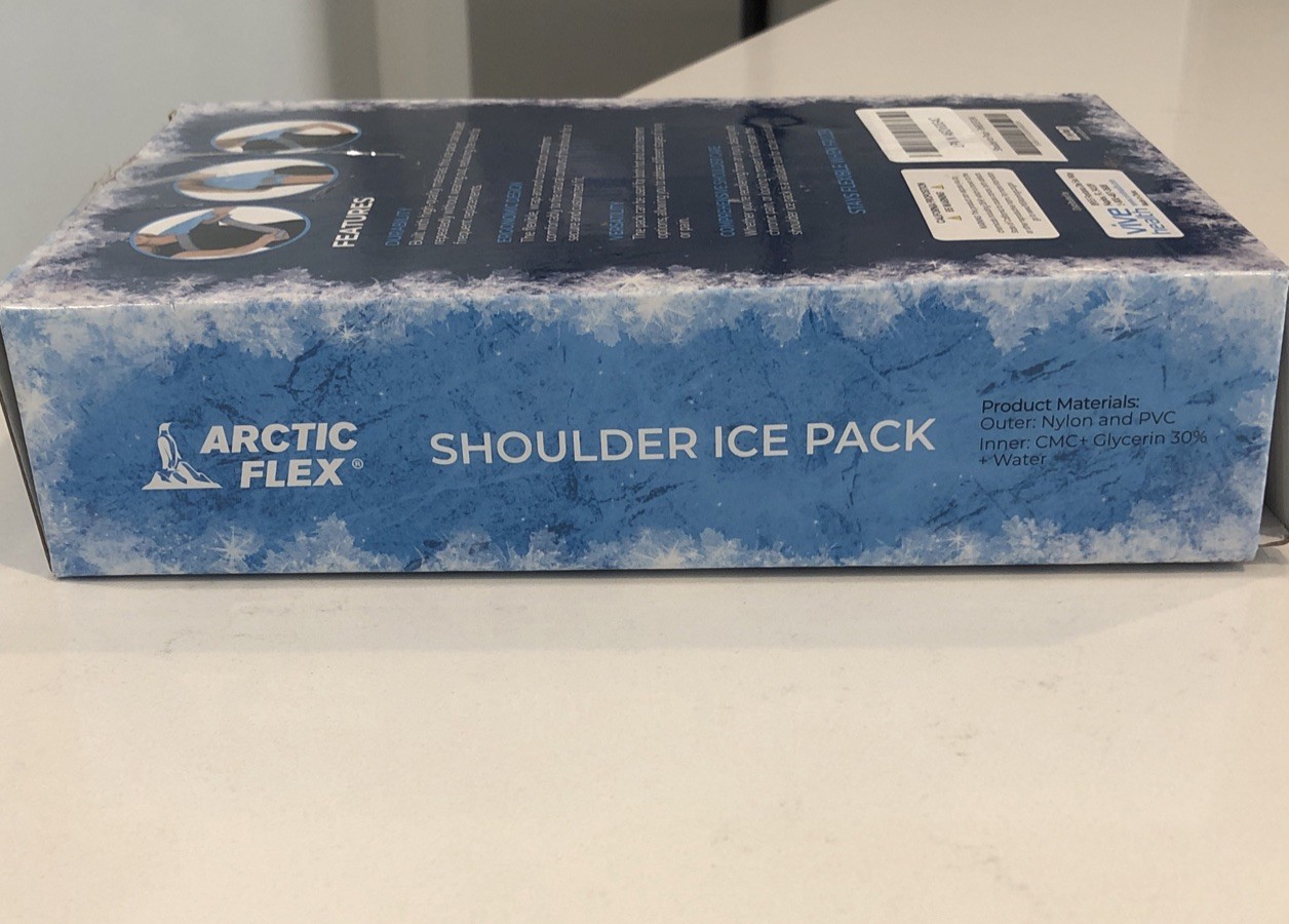 Shoulder Ice Pack Brace – Cold Reusable Cool Gel Wrap
