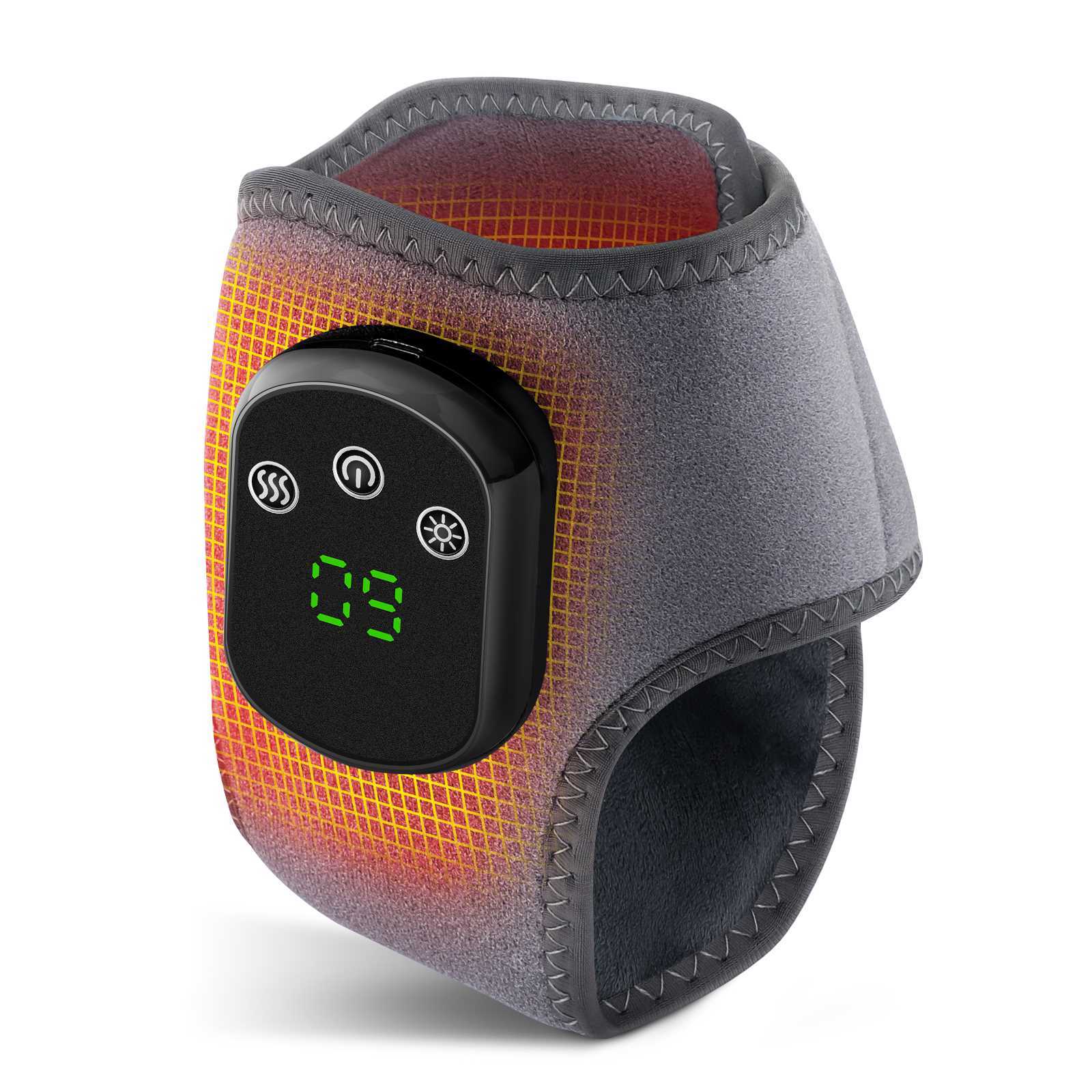 Electric Heating&Vibration Massager for Ankle&Wrist USB Rechargeable Pain Relief