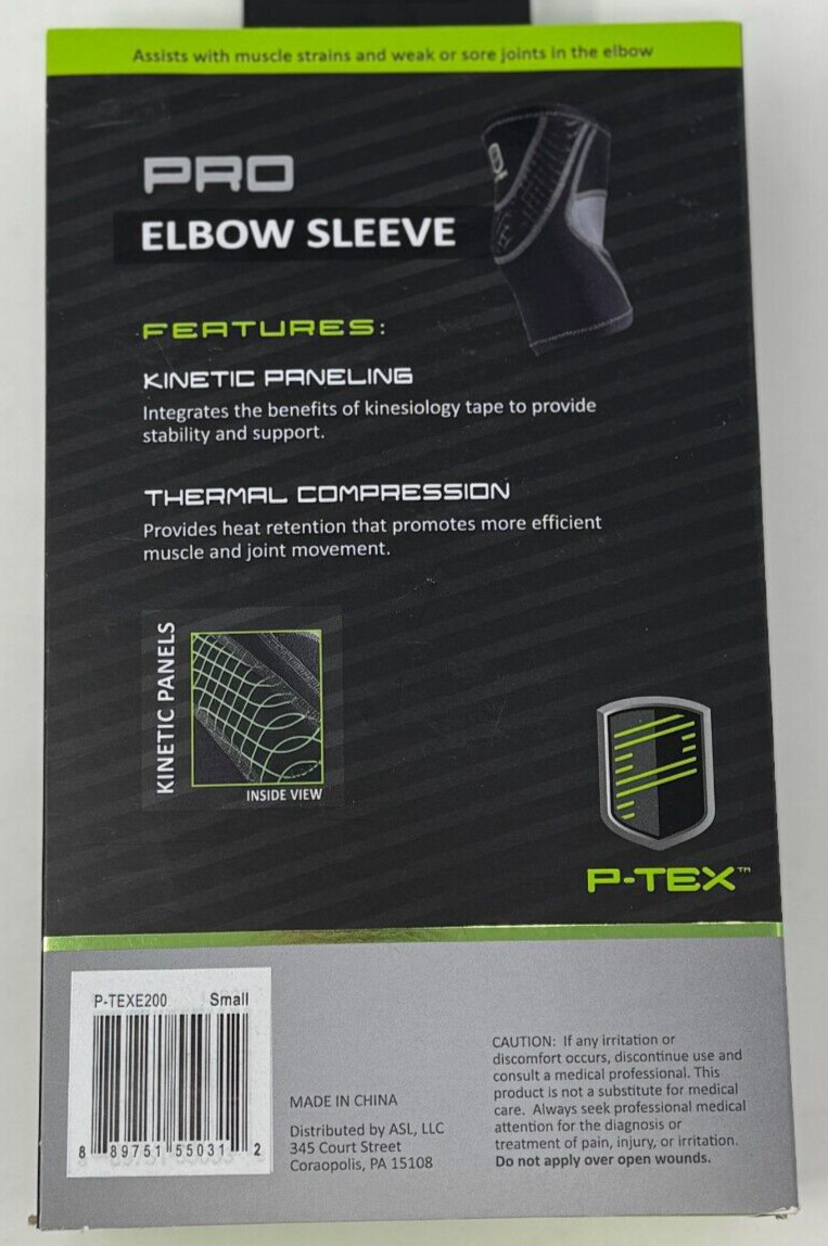P-TEX ** ELBOW SLEEVE ** SMALL ” P-TEXE200 “