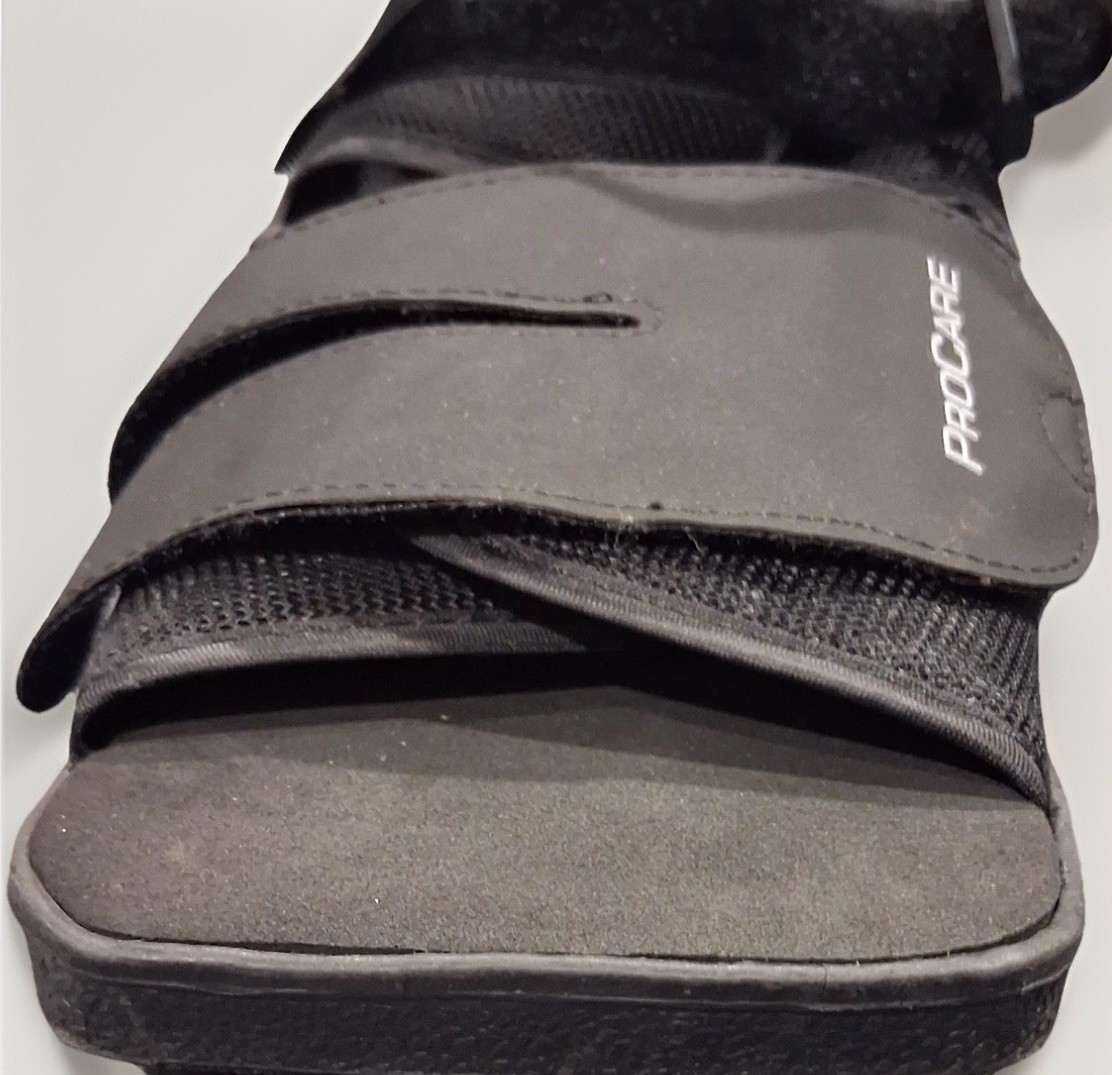 ProCare Squared Toe Post-Op Shoe Black Medium Recovery Orthopedic Boot