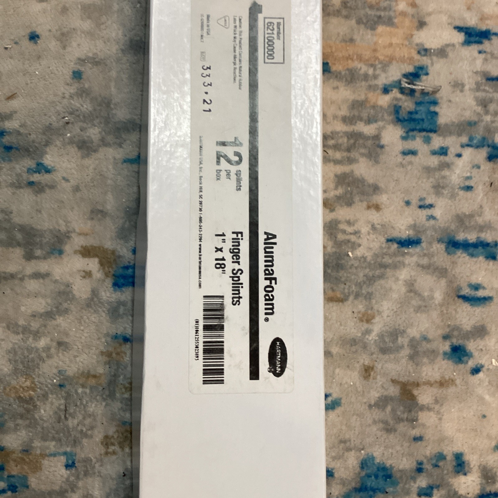 Finger Splints 12x Aluminum Foam 1/2″ x 18″ AlumaFoam broken Hartmann dislocated