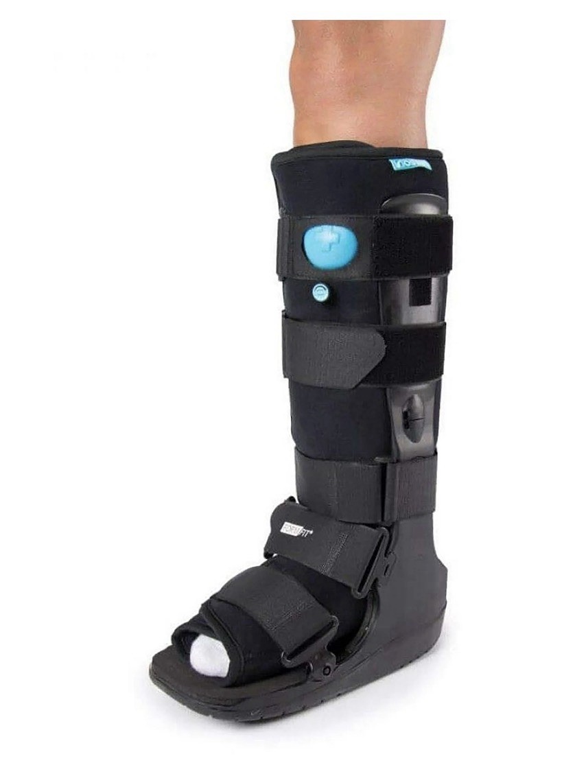 Ossur FormFit Black Air Walker with Hook and Loop Strap for Either Foot