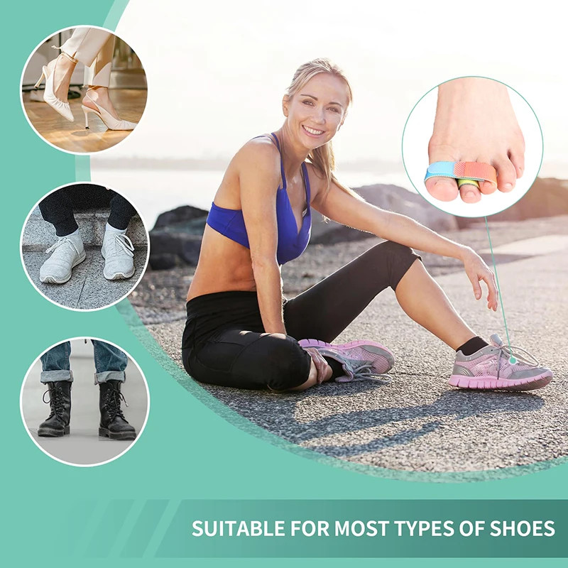 Adjustable Hammer Toe Wraps Broken Toes Splint Corrector Straightener for Men