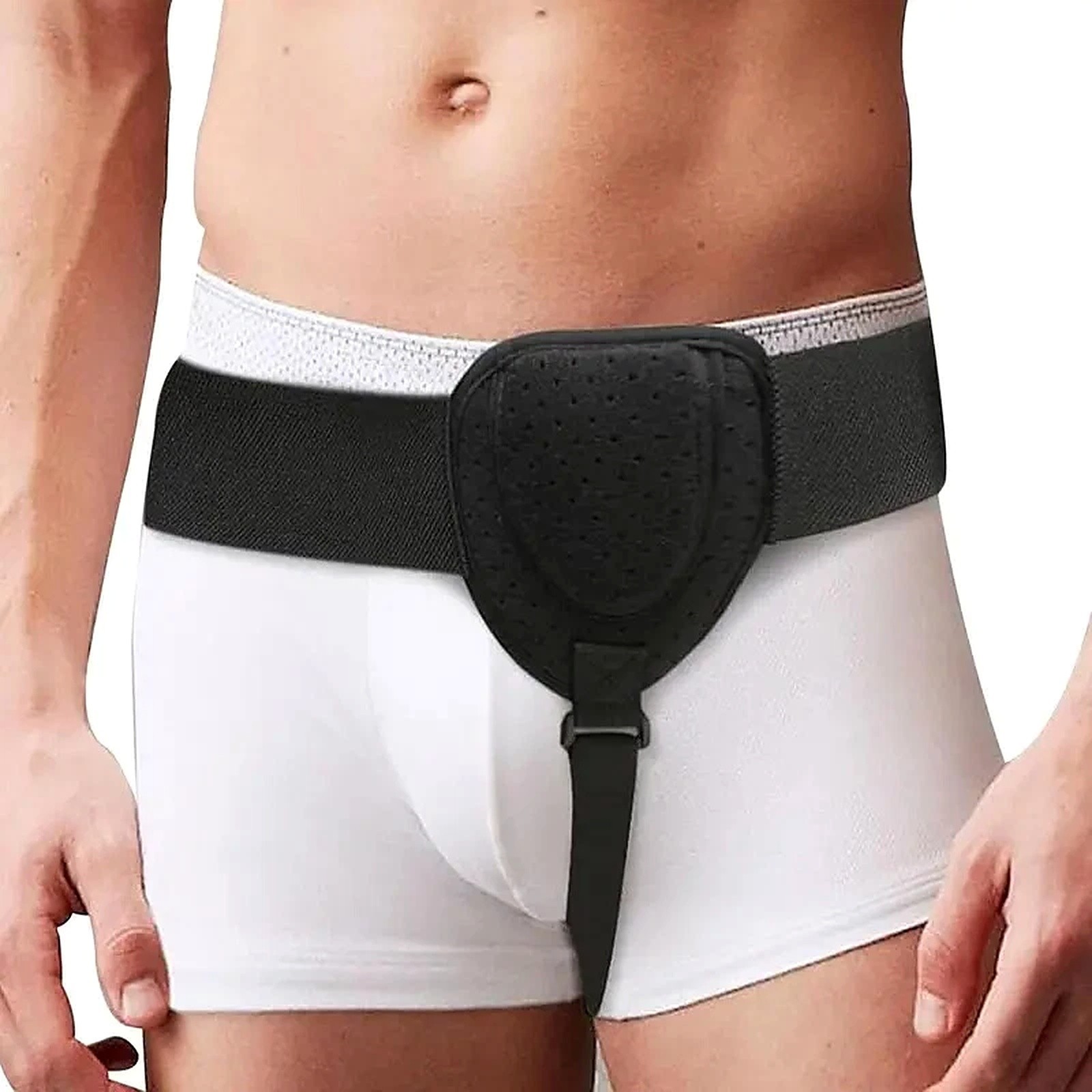 Men Inguinal Hernia Belt Post Surgery Support Truss Groin Adjustable Straps Band