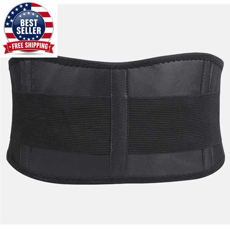 1Pc Lower Back Support Brace with Self Heating, Adjustable Waist Belt for Lumbar
