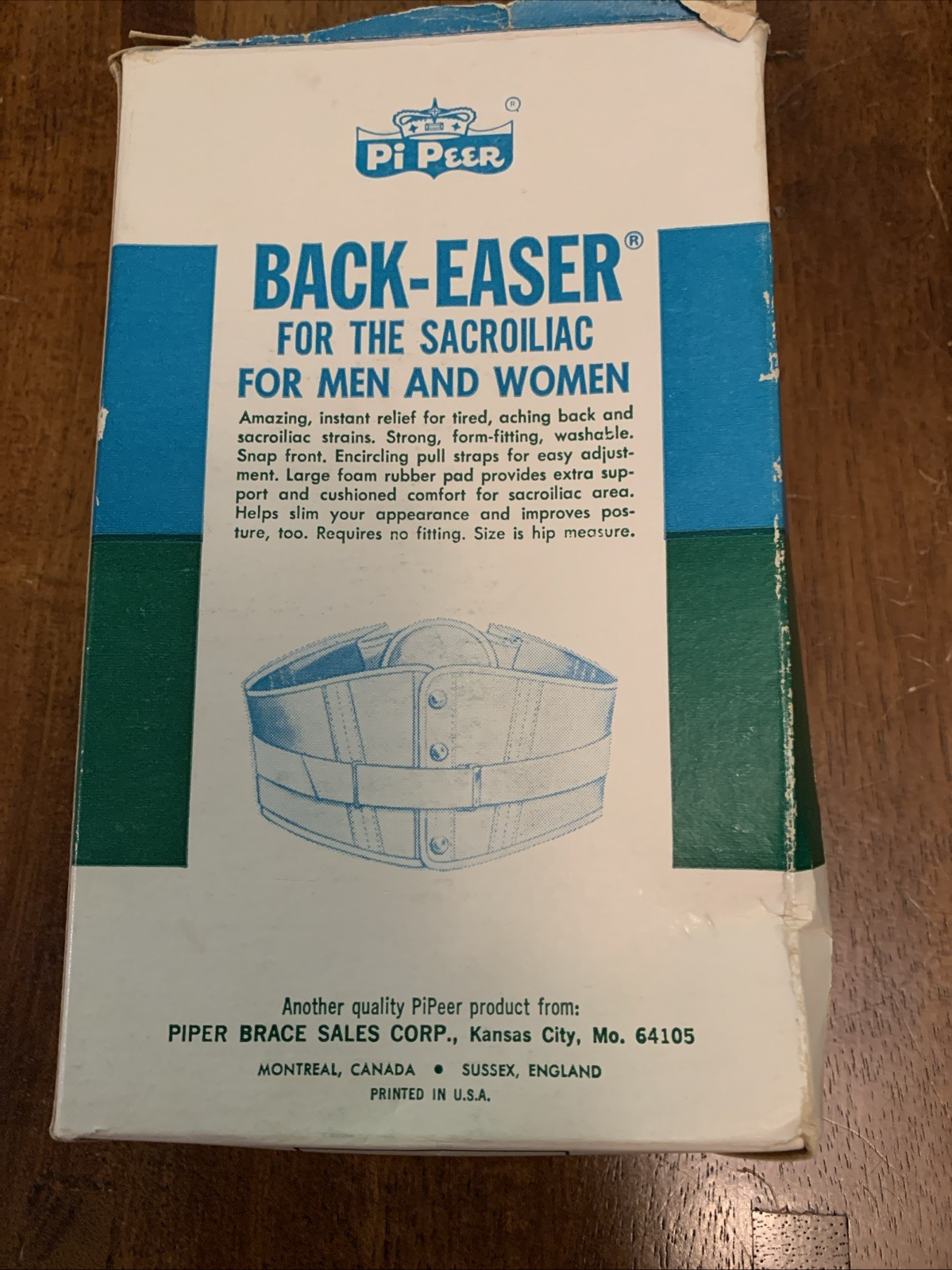 PI PEER VINTAGE BACK – EASER FOR MEN & WOMEN W/ BOX SMALL