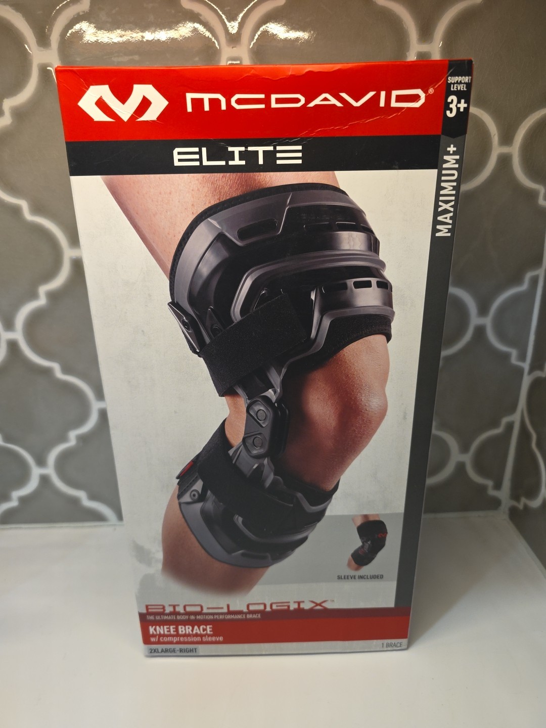 McDavid elite bio logix knee brace level 3+ Size Maximum+ 2Xlarge- Right