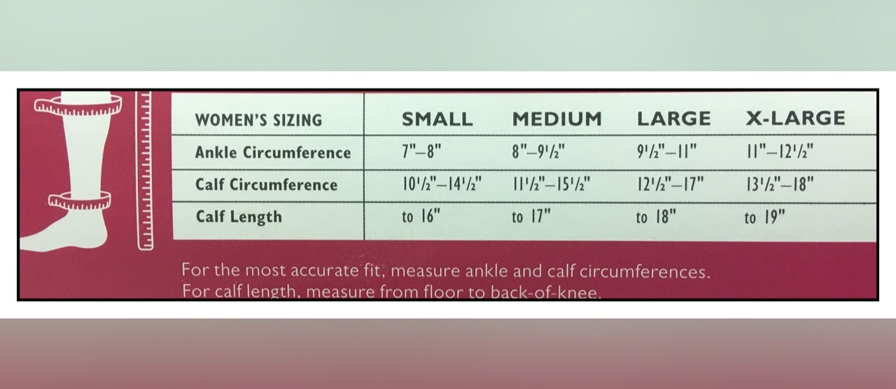 Shape to Fit Graduated Compression Truly Sheer Knee High 10 15 20 mmHg SIZES