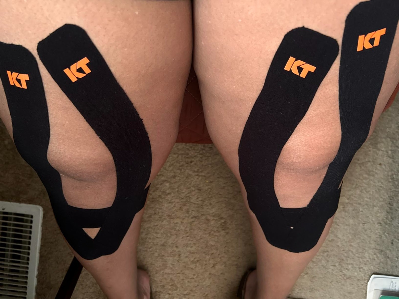 Elastic Kinesiology Athletic Tape – 20 Hypoallergenic 10-Inch Strips for Fitness