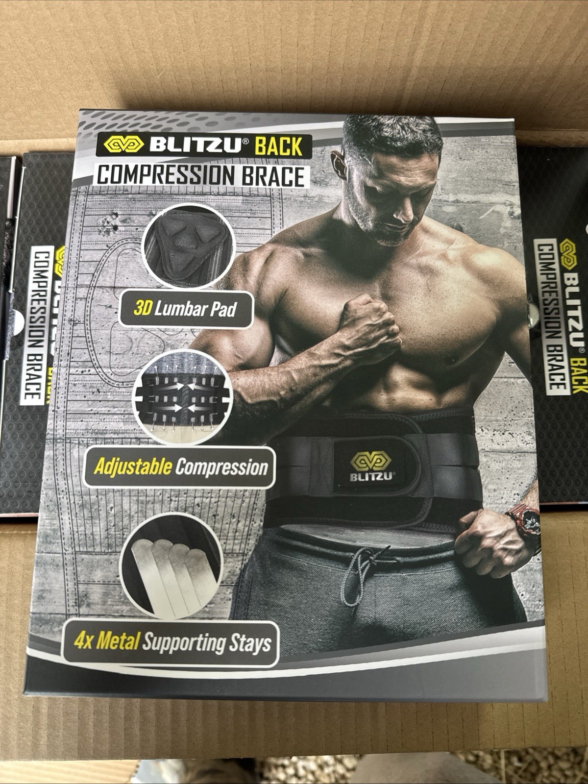 BLITZU Back Brace for Men Lower Back. Pain Relief Products That Support Your Low