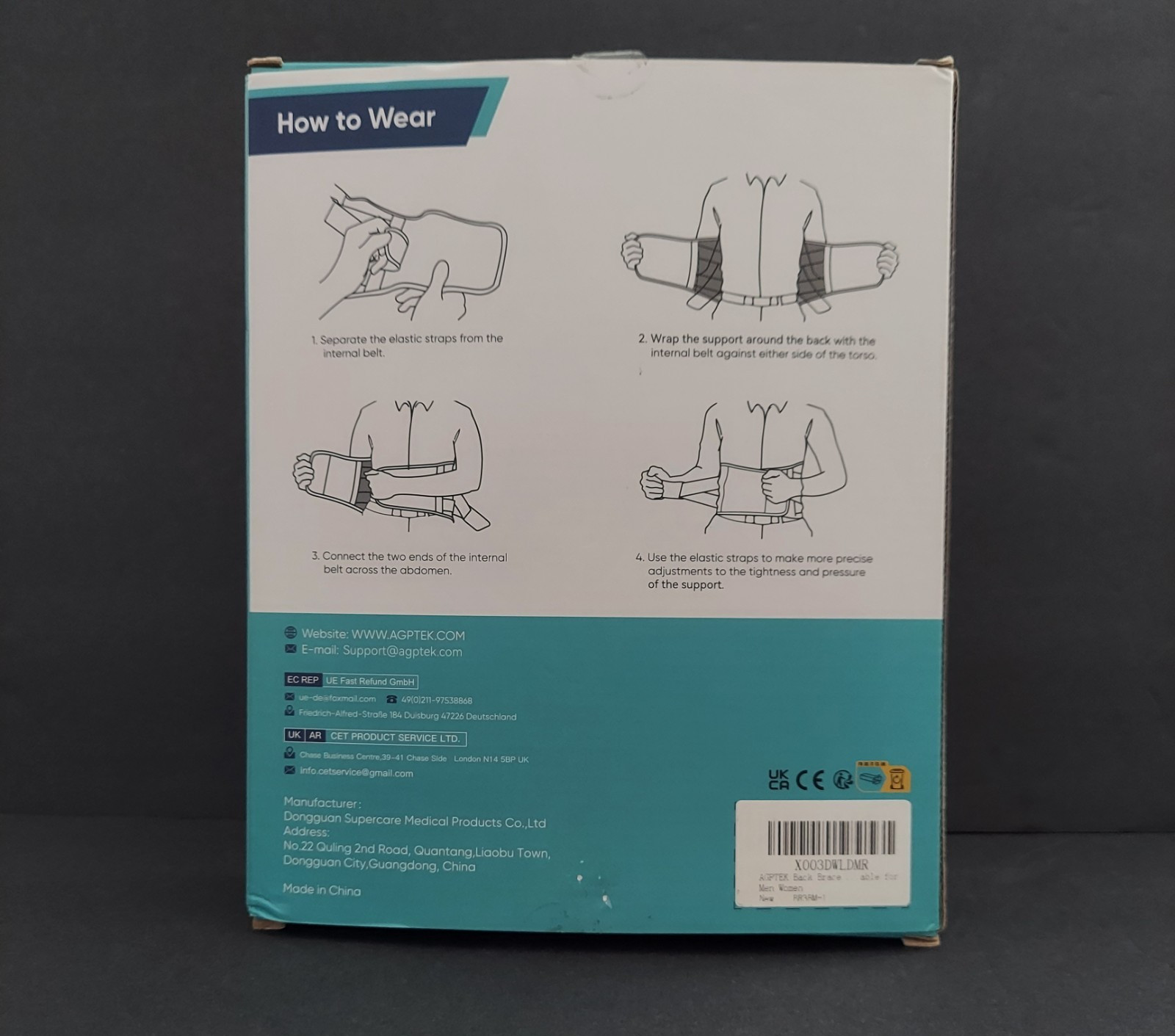 Lower Back Adjustable Compression Support Lumbar Waist Belt Men/Women – AGPTEK