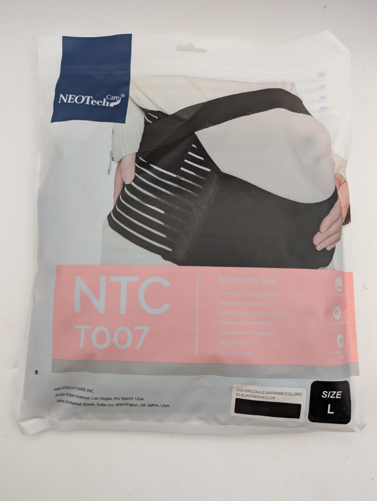 Neo Tech Care NTC T007 Maternity Support Belt Black Size L