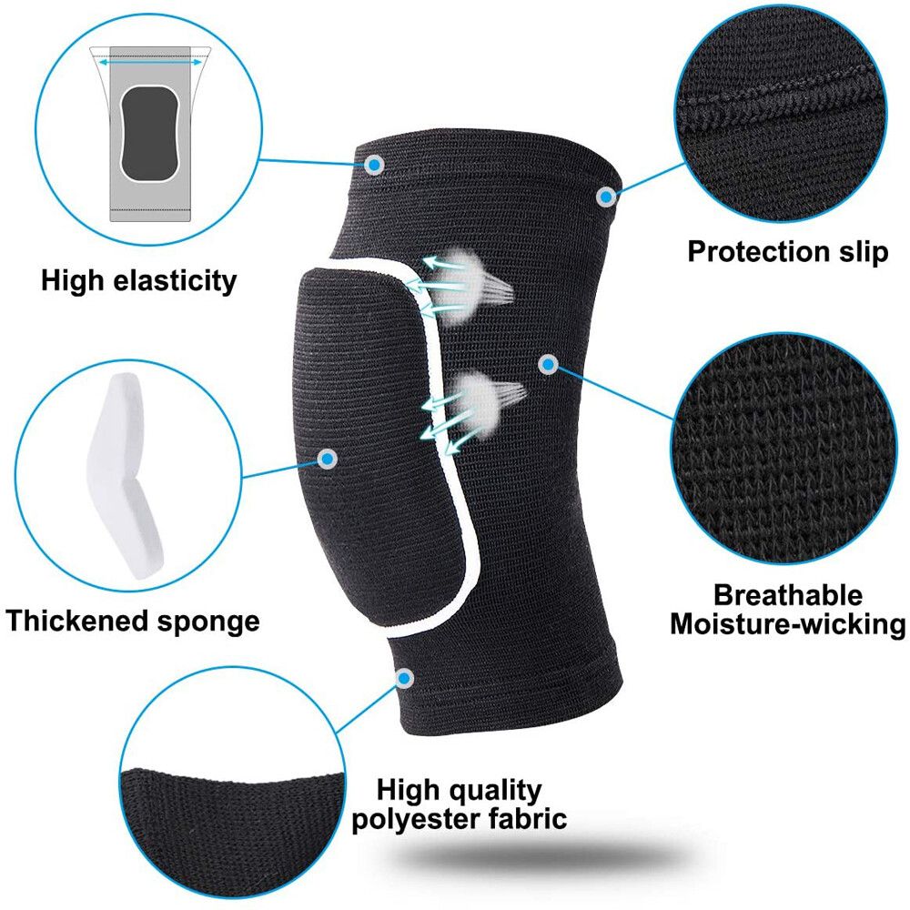 2PCS Knee Pads Sleeves Support Dance pads Yoga Sport Compression Brace Usisex