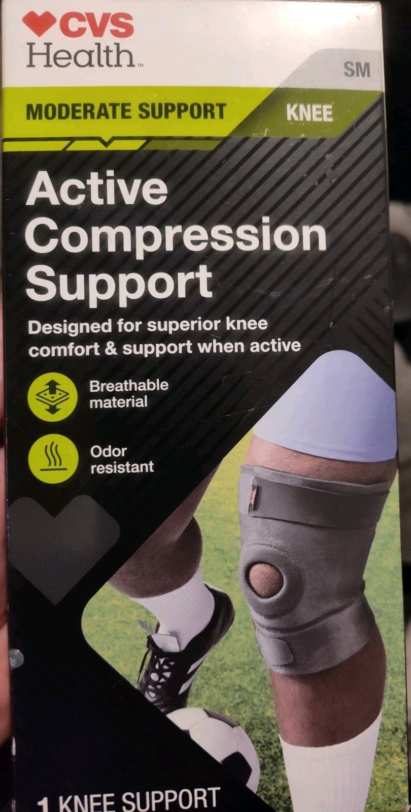 CVS Health LARGE Moderate Knee Support Active Compression Support (Price Each)