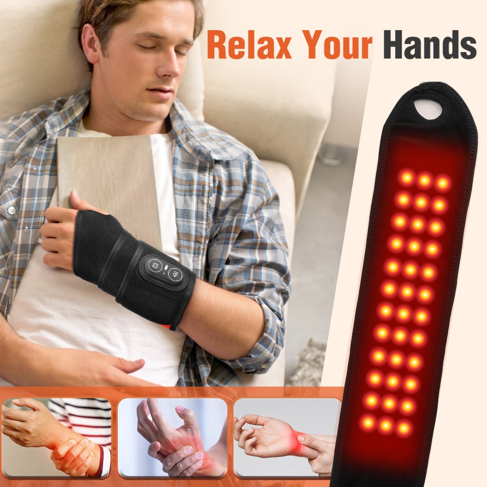 Heating Wrist Wrap Protector Breathable Support Sleeve Hand Joint Brace Tool