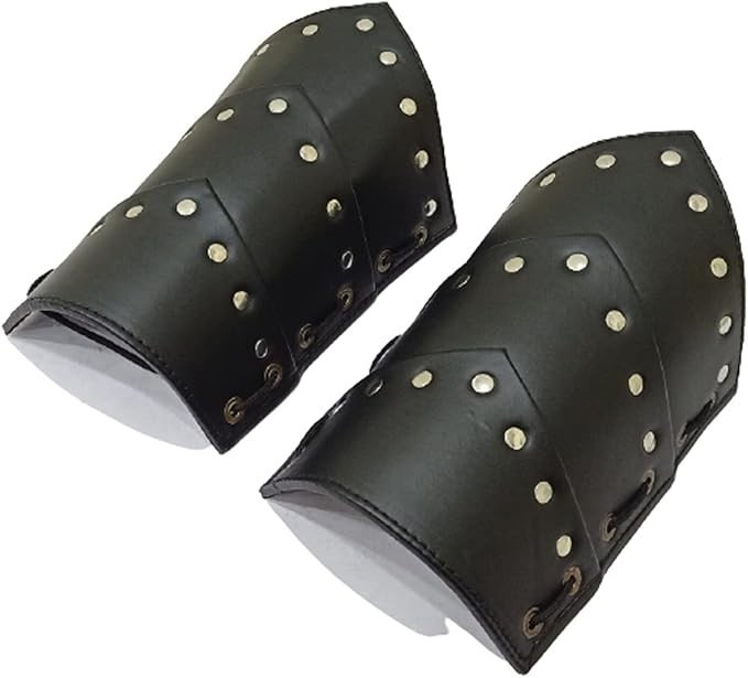 Medieval Armor Knights Leather Arm Guard Costume Rustic Vintage Home Decor Gift