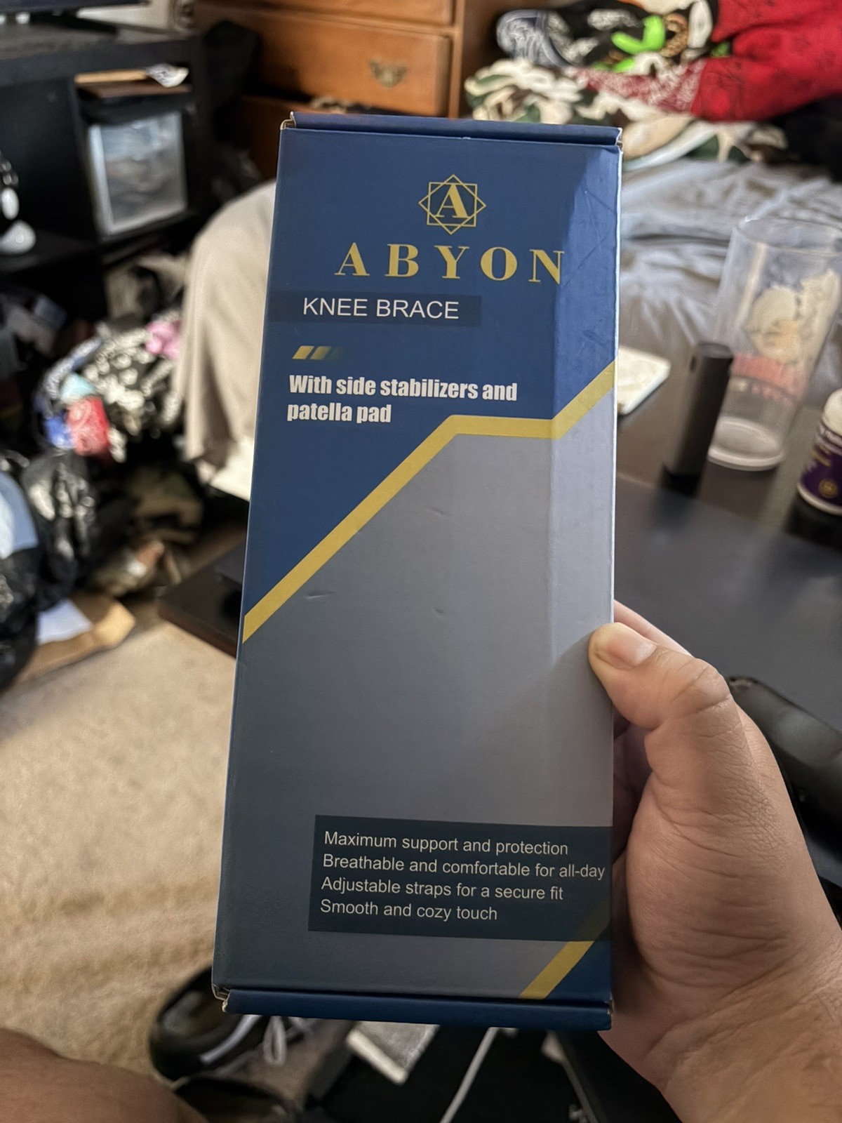 Abyon Knee Brace With Side Stabilizers & Patella Pad