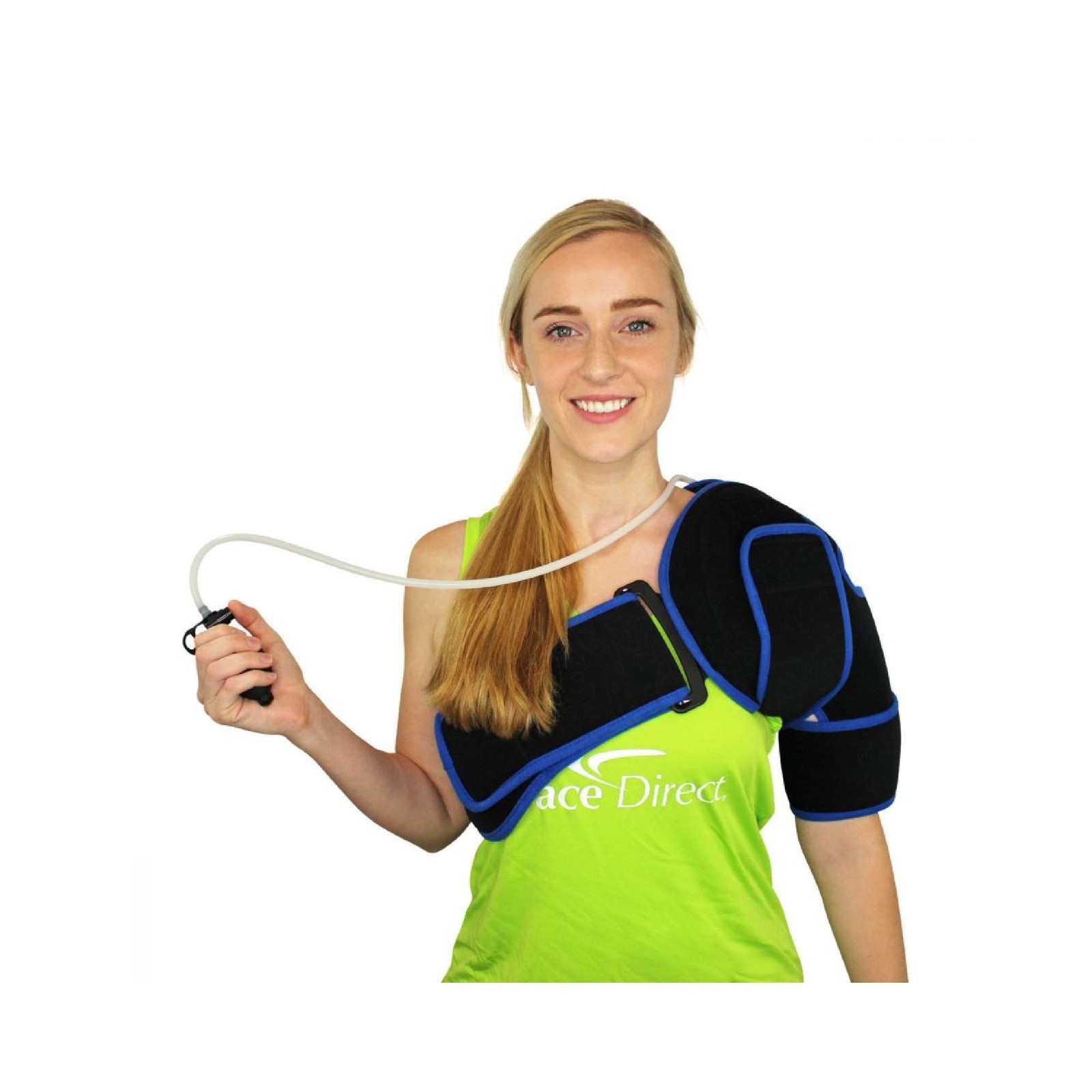 Cryotherapy with Adjustable Compression Shoulder Wrap & Ice Pack for Pain Relief