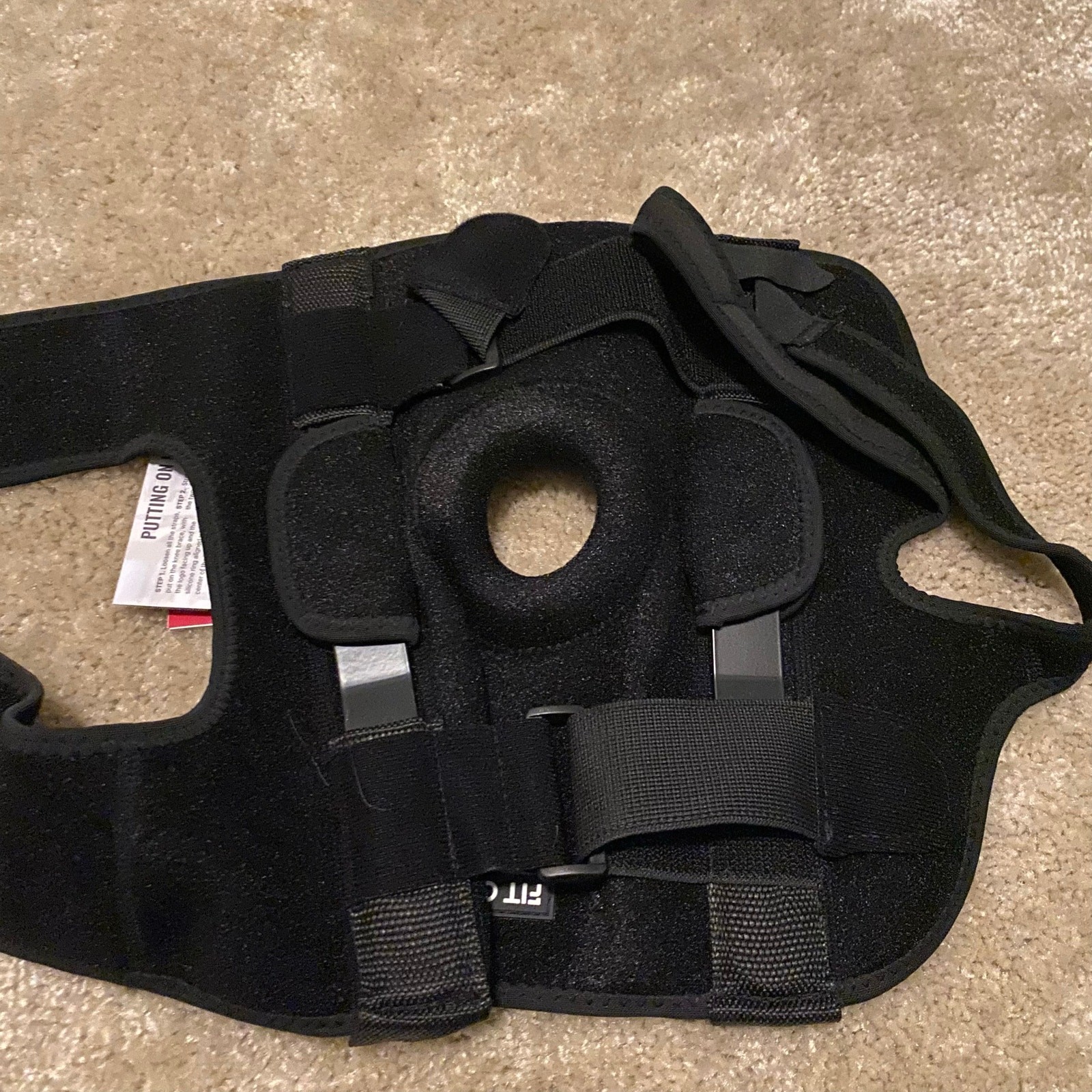 New Fit Geno 3-in-1 Hinged Knee Brace in Black Size Large Black Open Box