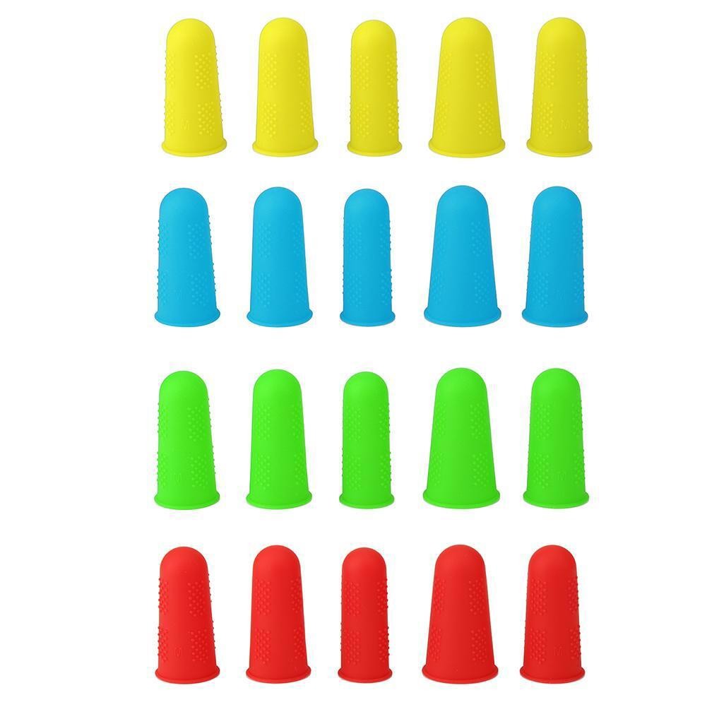 12 PCS Anti-slip Hot Glue Gun Finger Cap Silicone Finger Cover Sleeve Protectors