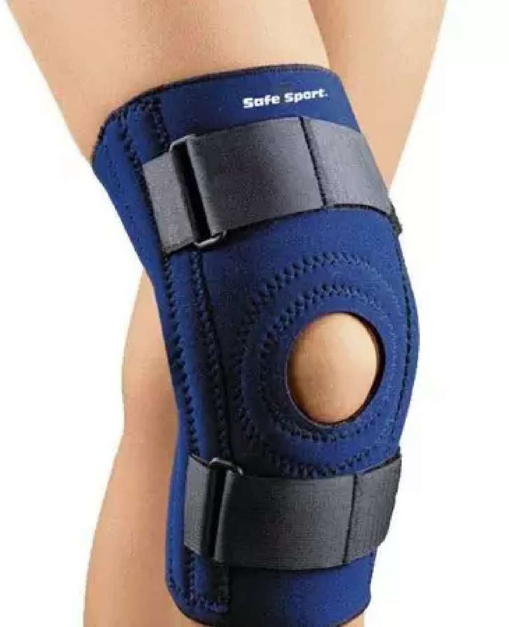 FLA Small Stabilizing Knee Support w/Spiral Stays and Horseshoe Stabilizer Navy