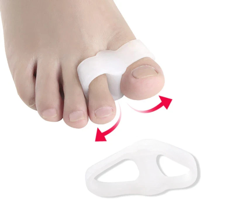 2x Toe Big Bunion Corrector Separator Gel Straightener Valgus Hallux Foot Pair