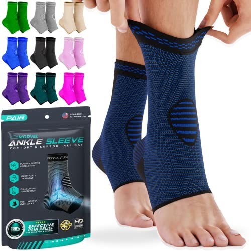 Compression Ankle Brace Socks for Sprains & Tendonitis – Support Sleeve for Men