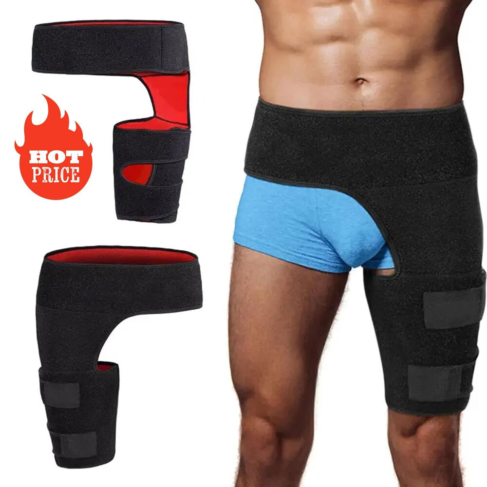 Copper Brace Compression Groin Thigh Sleeve Hip Support Wrap for Sciatic Nerve