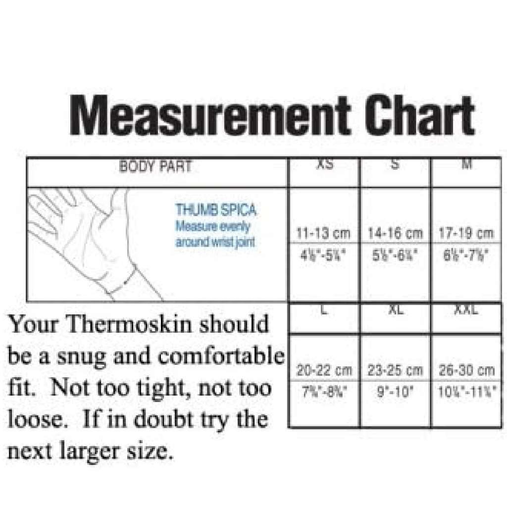 Thermoskin Thumb Support, Thumb Spica, Beige, Right, X-Large, New